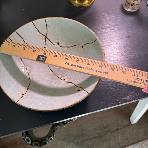 Japense Sakura Hand-Painted Cherry Blossom Ceramic Bowl Pale blue - Picture 5 of 8